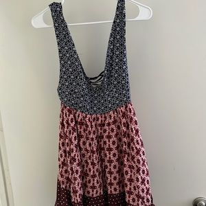 Lulus Red white and Blue mini dress